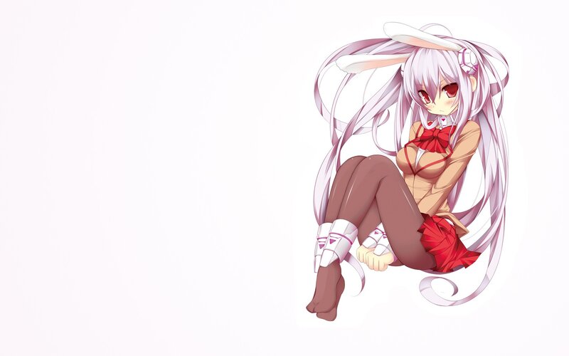 anime girl with bunny ears