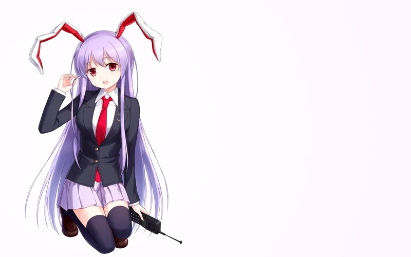 anime girl with bunny ears