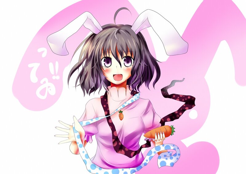 anime girl with bunny ears