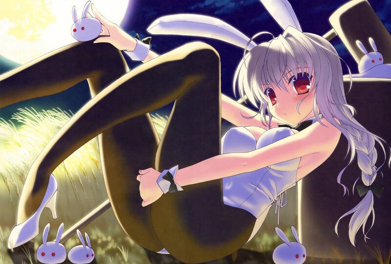 anime girl with bunny ears