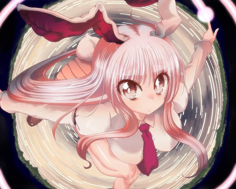 anime girl with bunny ears