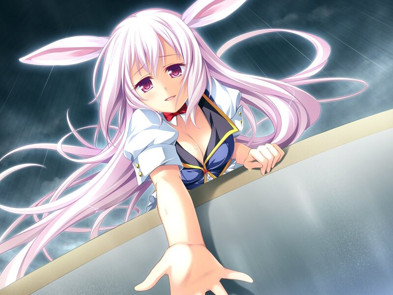 anime girl with bunny ears