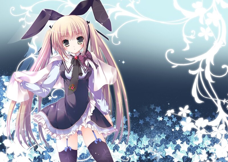 anime girl with bunny ears