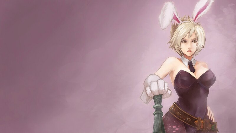 anime girl with bunny ears