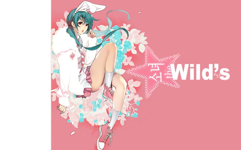 Anime girl with bunny ears