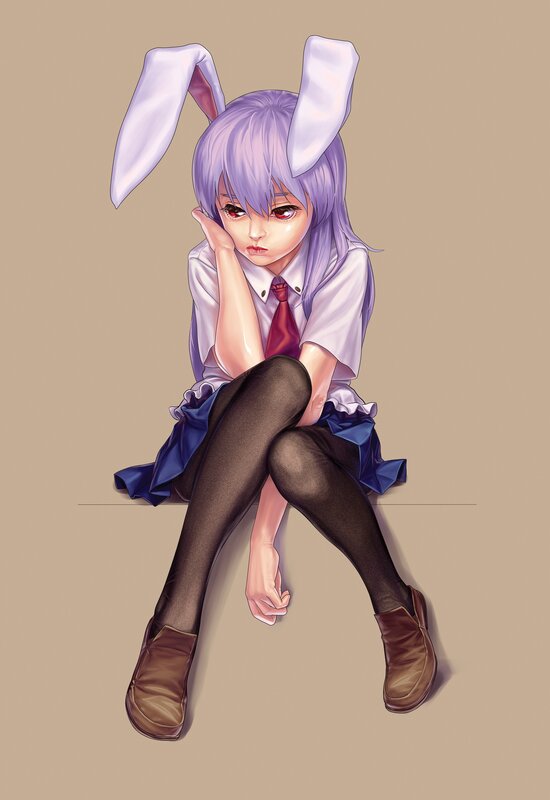 anime girl with bunny ears