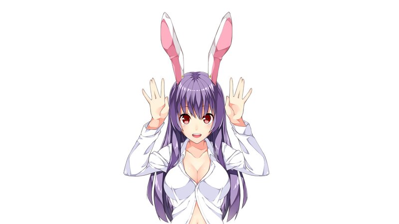anime girl with bunny ears