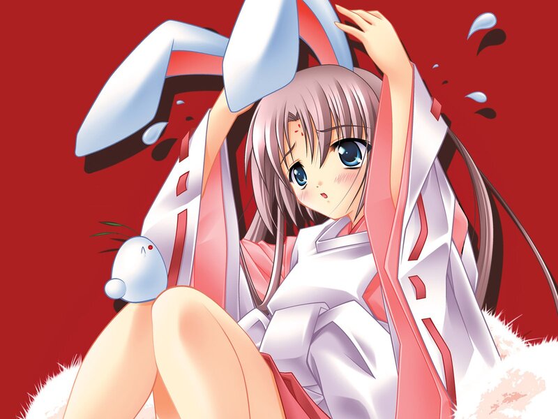 anime girl with bunny ears