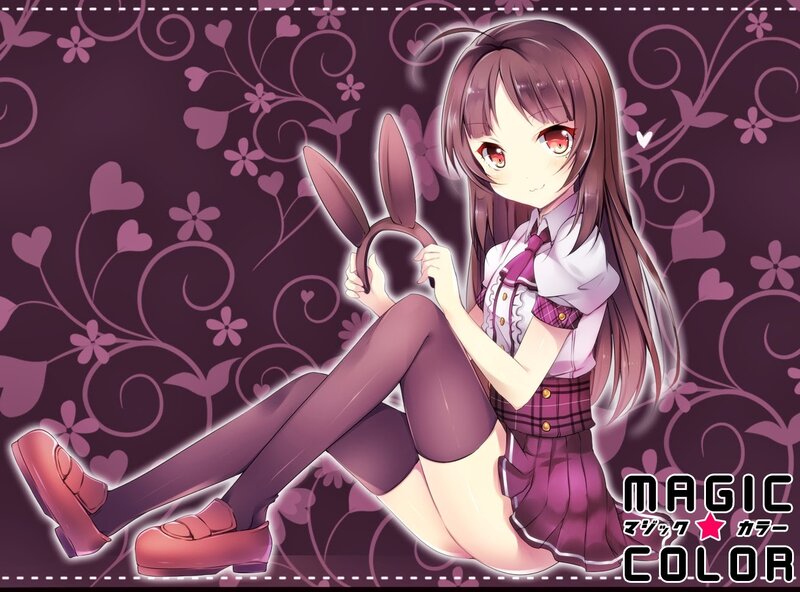 Anime girl with bunny ears