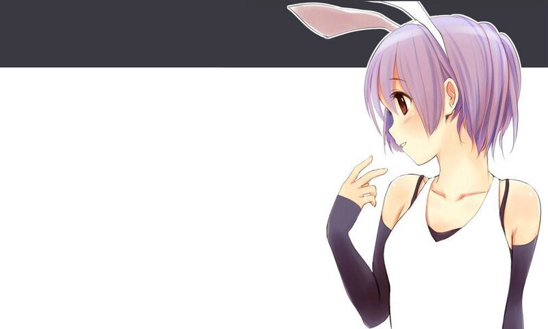anime girl with bunny ears