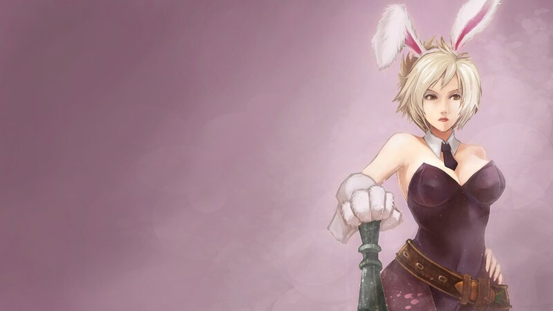 anime girl with bunny ears