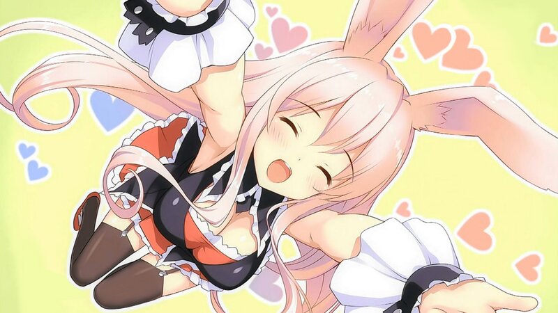 anime girl with bunny ears