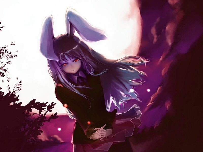 anime girl with bunny ears