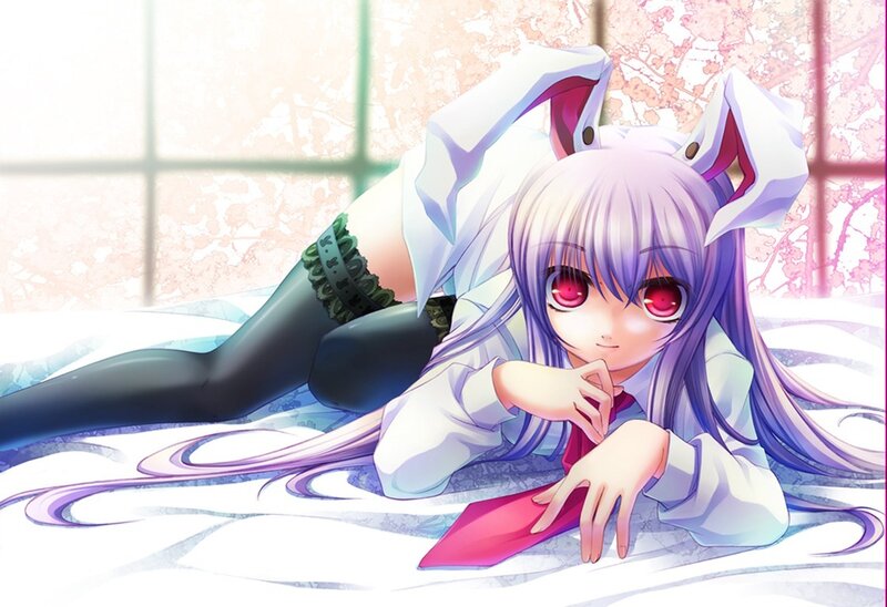 anime girl with bunny ears