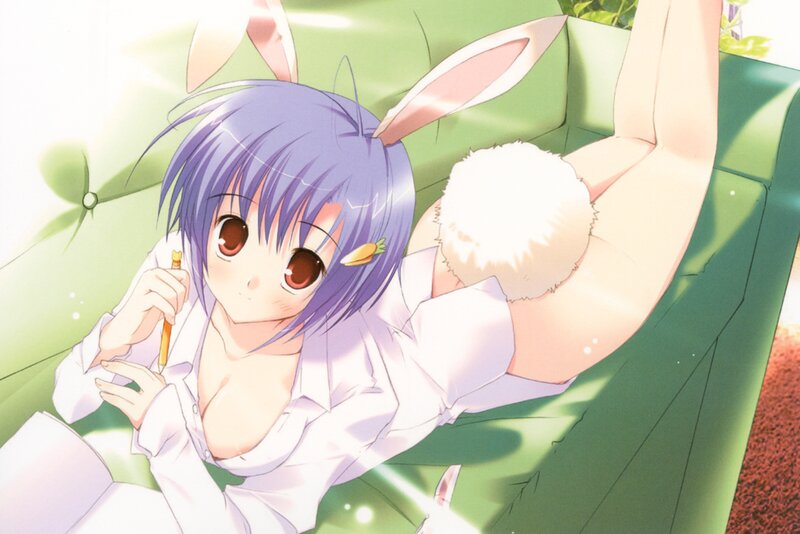 anime girl with bunny ears