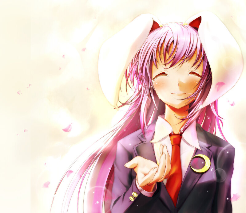 anime girl with bunny ears