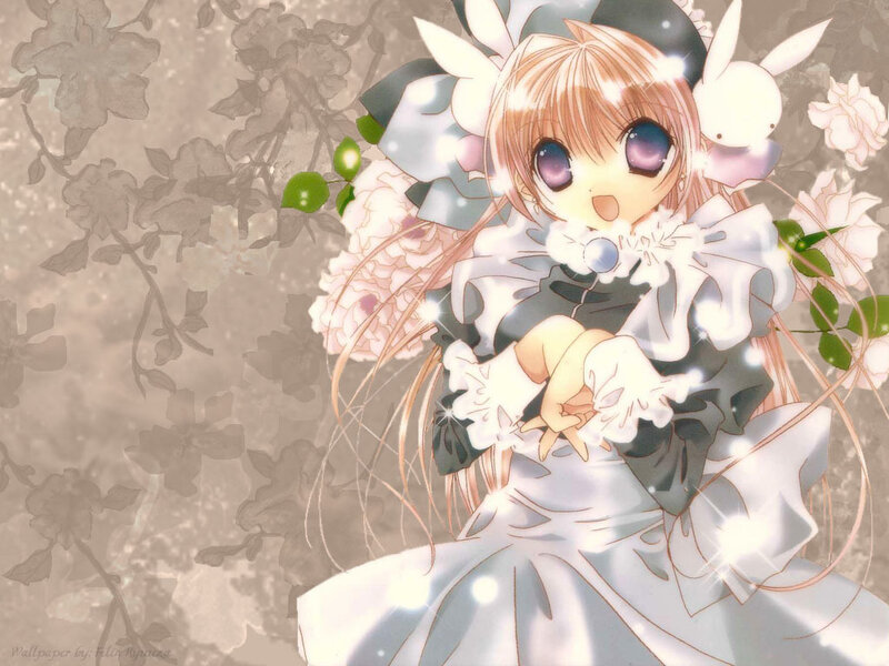 anime girl with bunny ears
