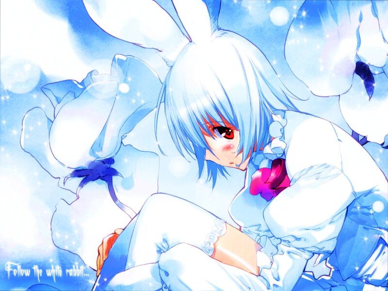 Anime girl with bunny ears