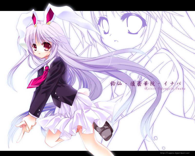 anime girl with bunny ears