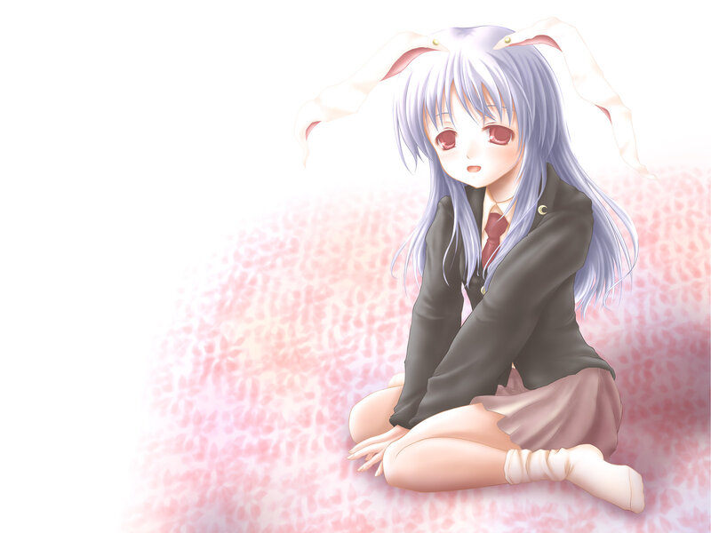 anime girl with bunny ears