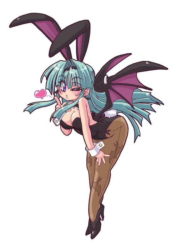 anime girl with bunny ears