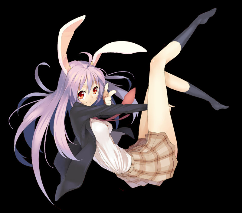 anime girl with bunny ears