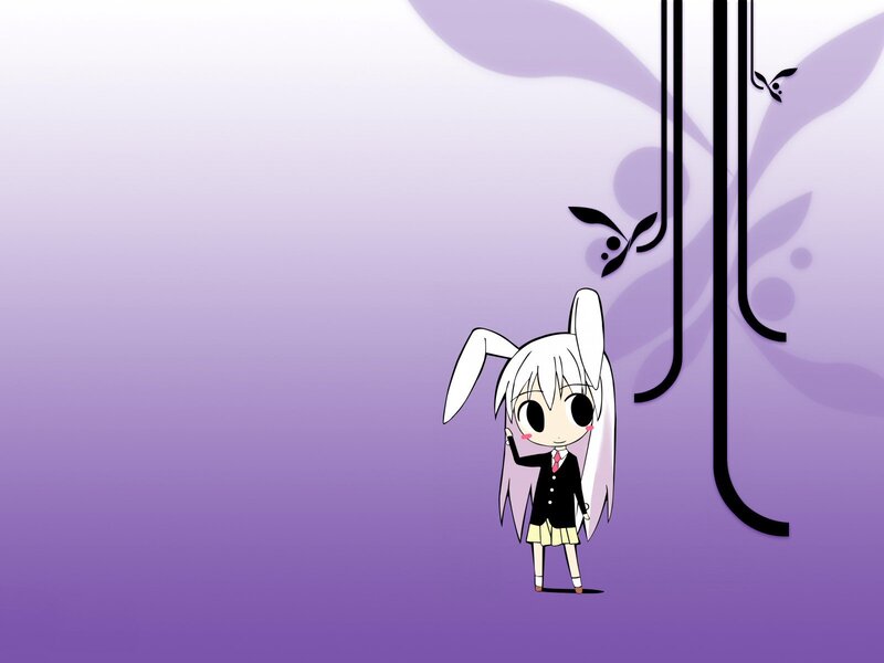 anime girl with bunny ears