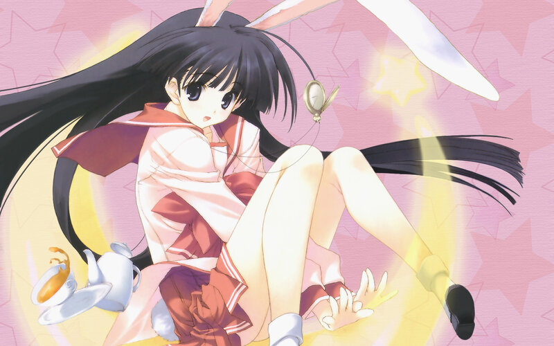 anime girl with bunny ears