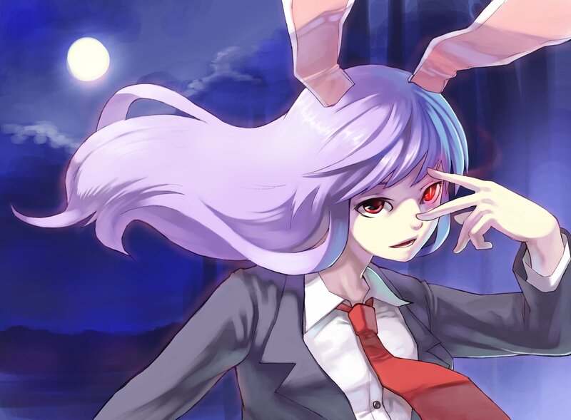 anime girl with bunny ears