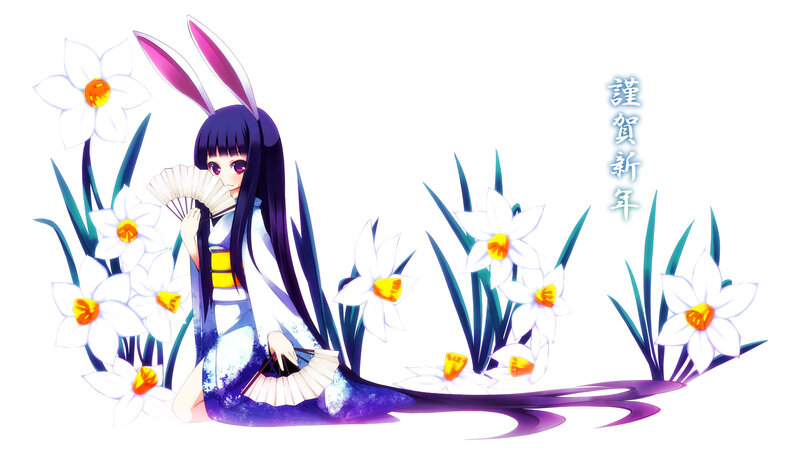 anime girl with bunny ears