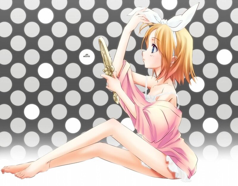 anime girl with bunny ears