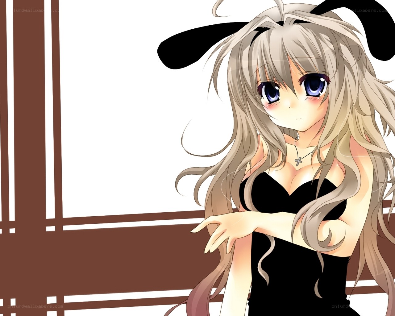 anime girl with bunny ears