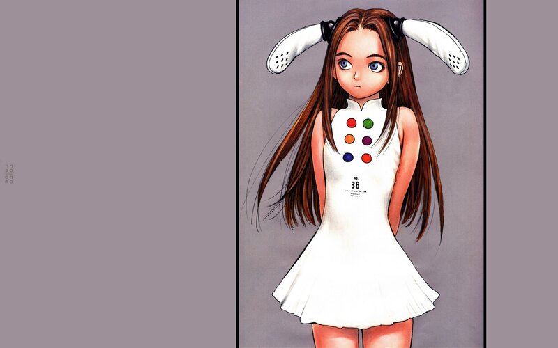 anime girl with bunny ears