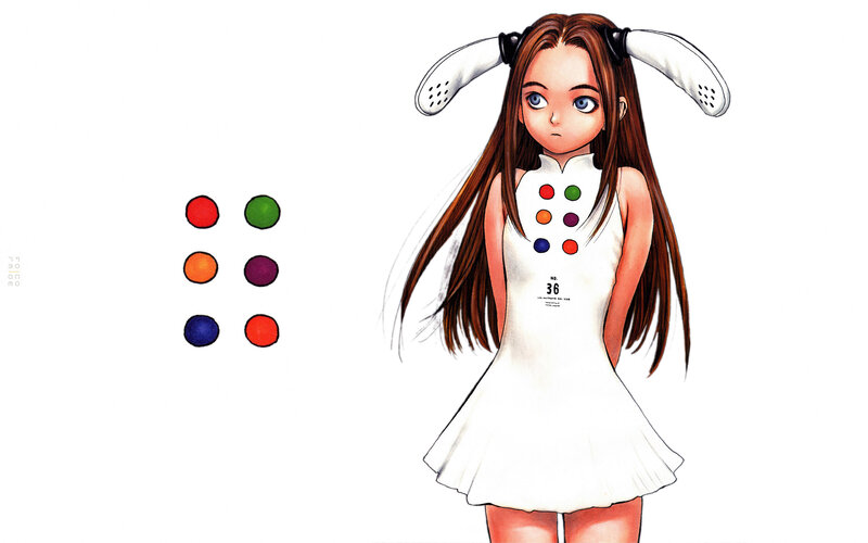 anime girl with bunny ears