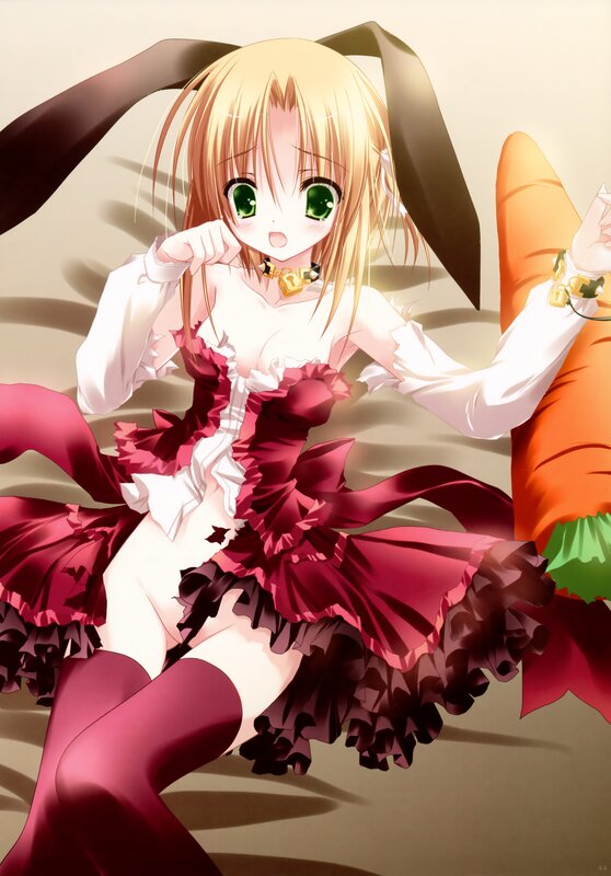 anime girl with bunny ears