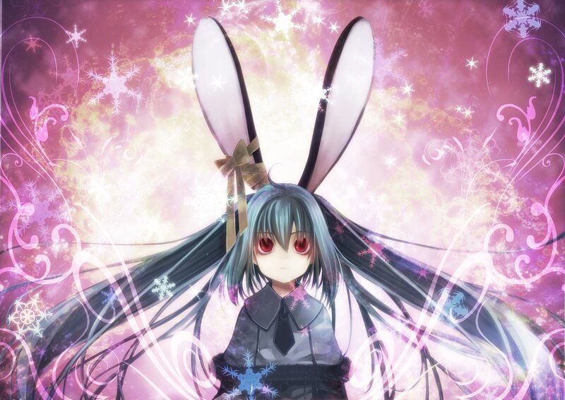anime girl with bunny ears
