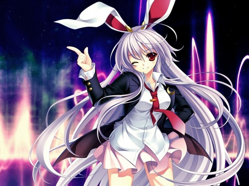 anime girl with bunny ears