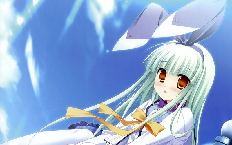 anime girl with bunny ears