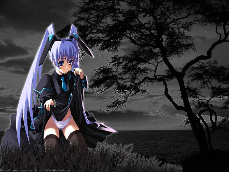 anime girl with bunny ears
