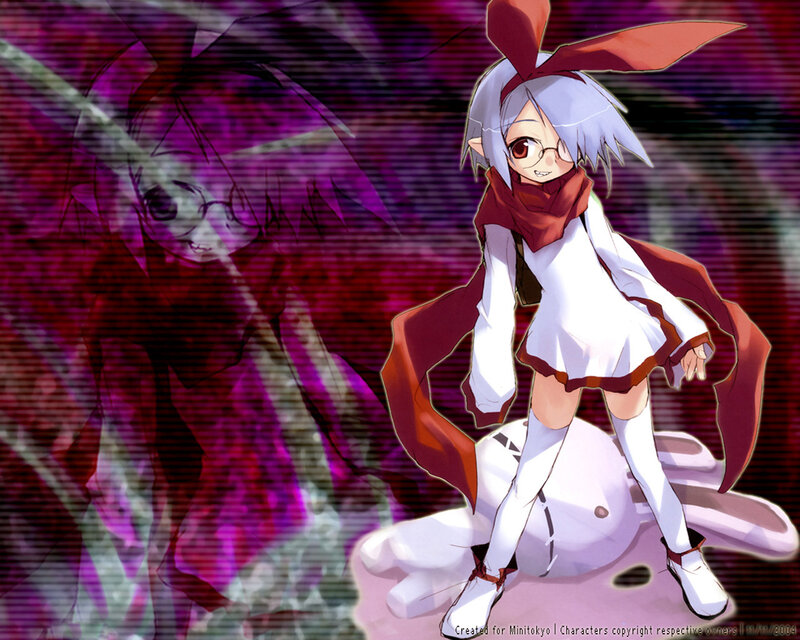 Anime girl with bunny ears