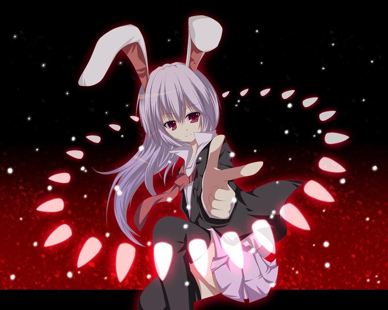 anime girl with bunny ears
