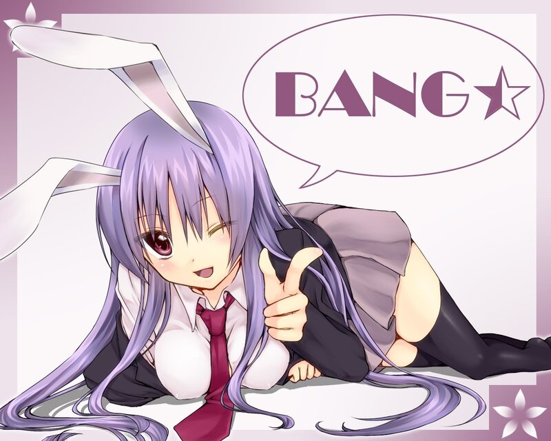 anime girl with bunny ears