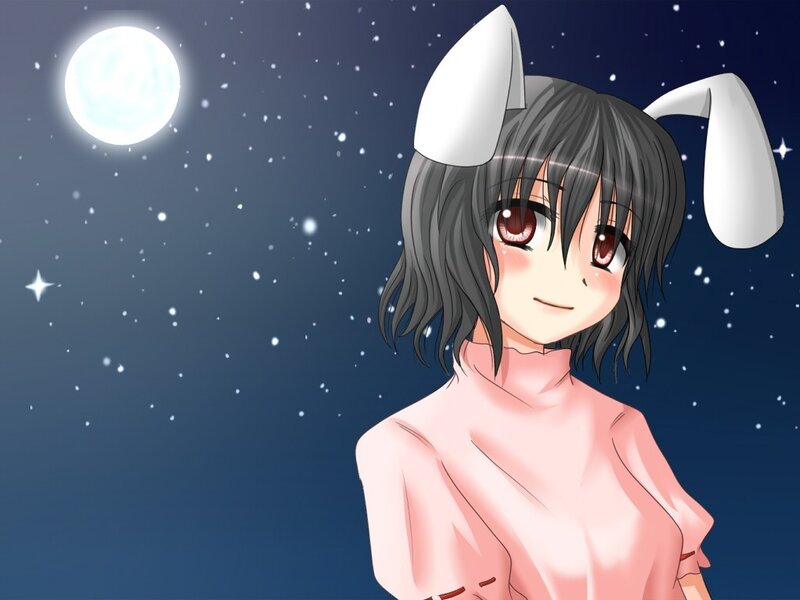 anime girl with bunny ears