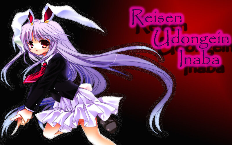 Anime Girl with Bunny Ears — Purple, Dramatic, Bunny Ears