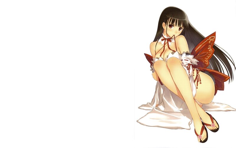 anime girl with butterfly wings