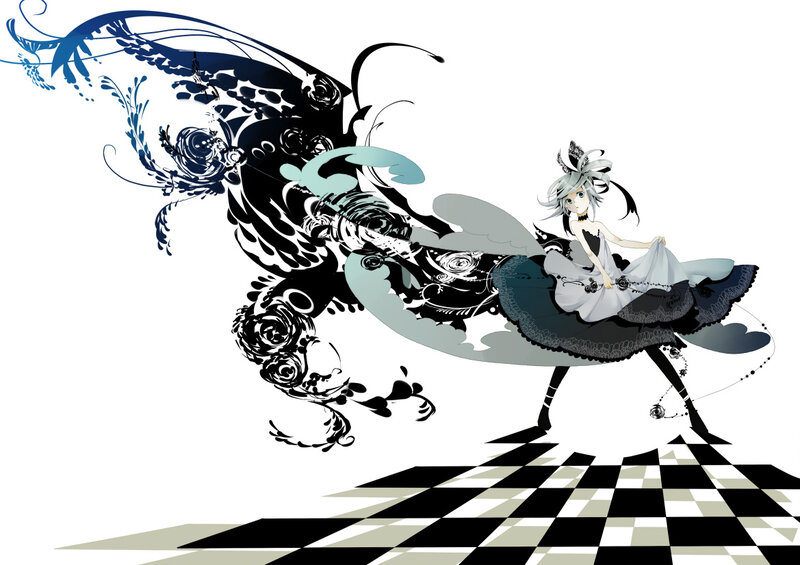 anime girl with butterfly wings