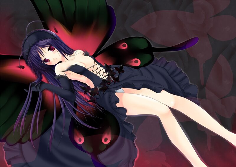 anime girl with butterfly wings