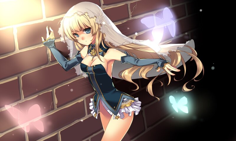anime girl with butterfly wings