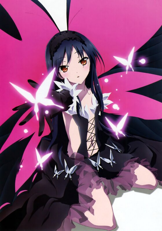 anime girl with butterfly wings