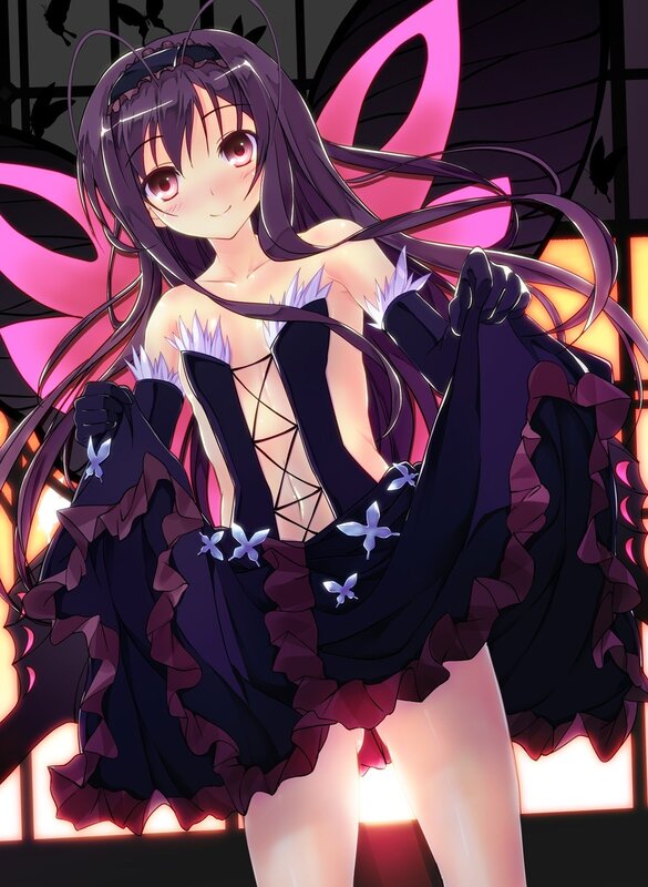 anime girl with butterfly wings